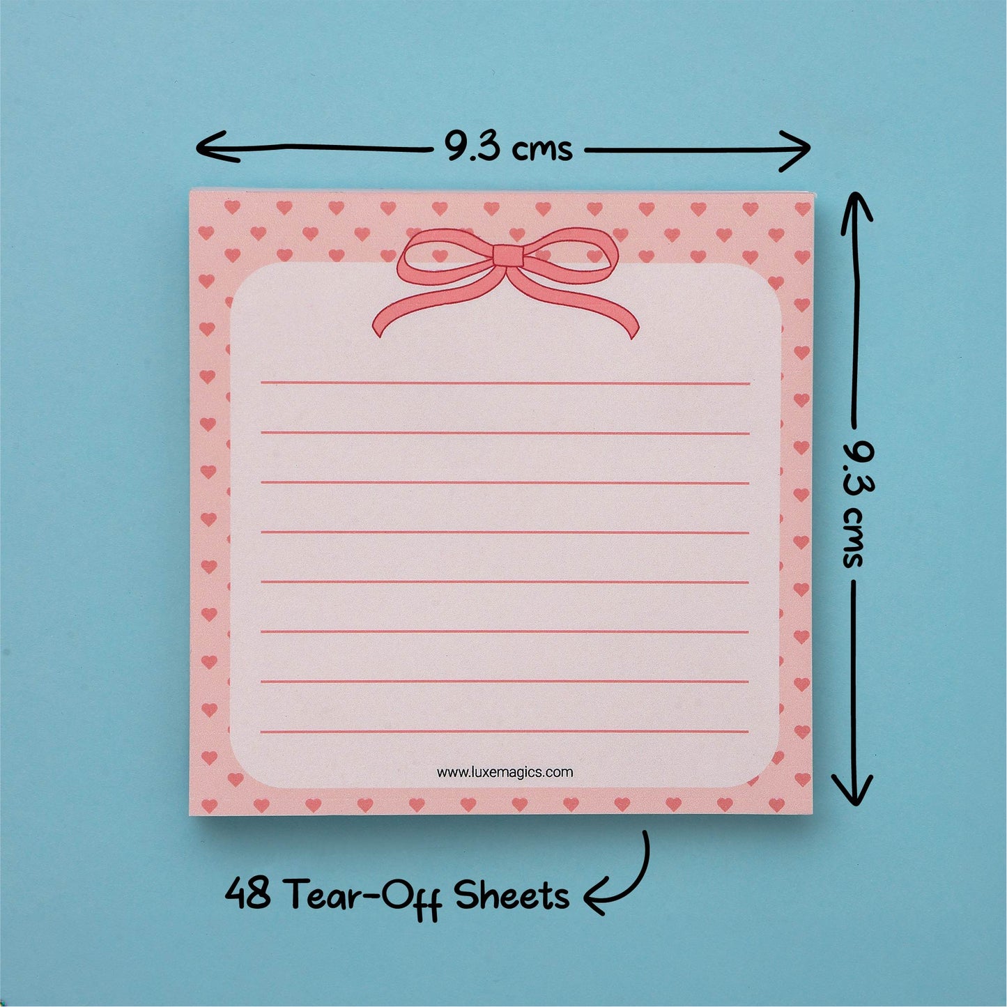 Coquette Bow Memo Pad