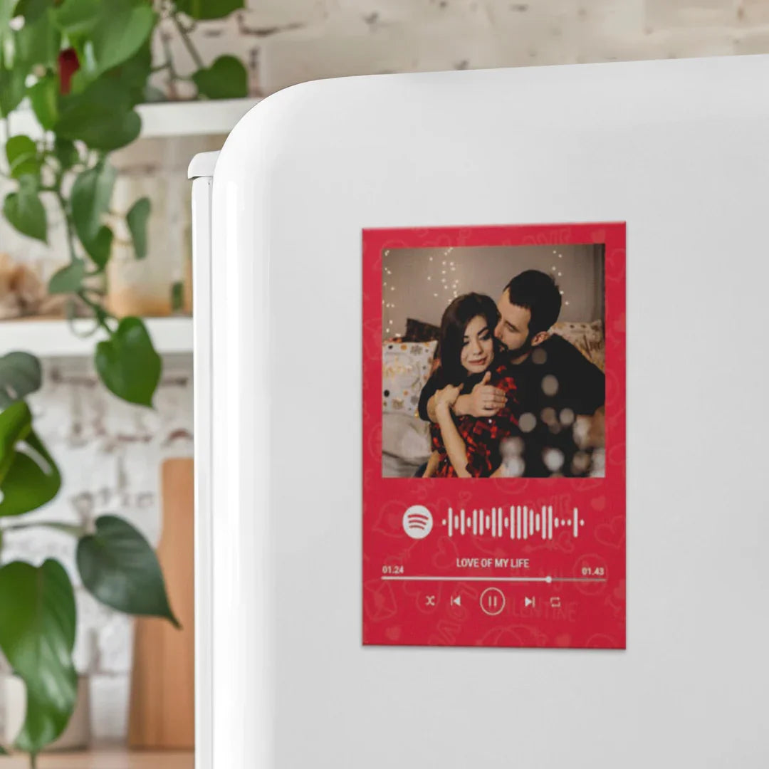 Personalised Spotify Valentine Fridge Magnet - Luxe Magics