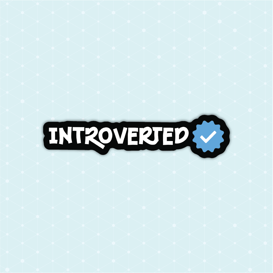 Introverted Sticker