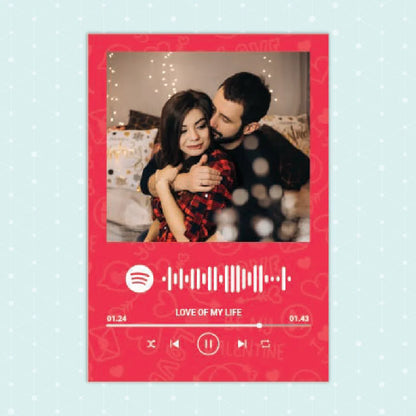 Personalised Spotify Valentine Fridge Magnet - Luxe Magics