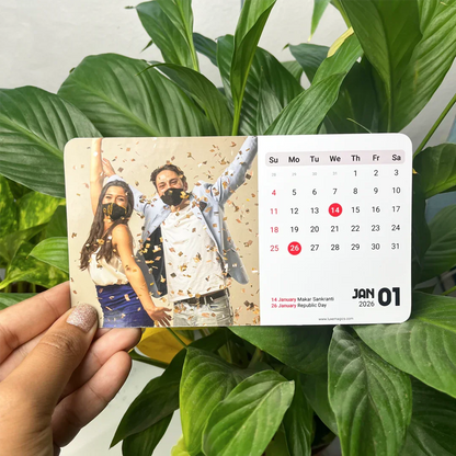 Personalised Easel Calendar Classic