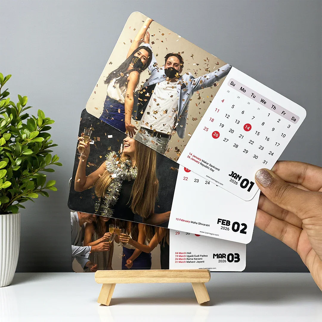 Personalised Easel Calendar Classic