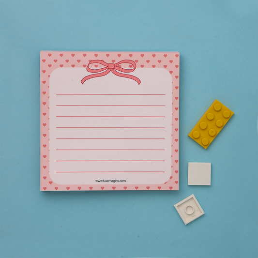 Coquette Bow Memo Pad
