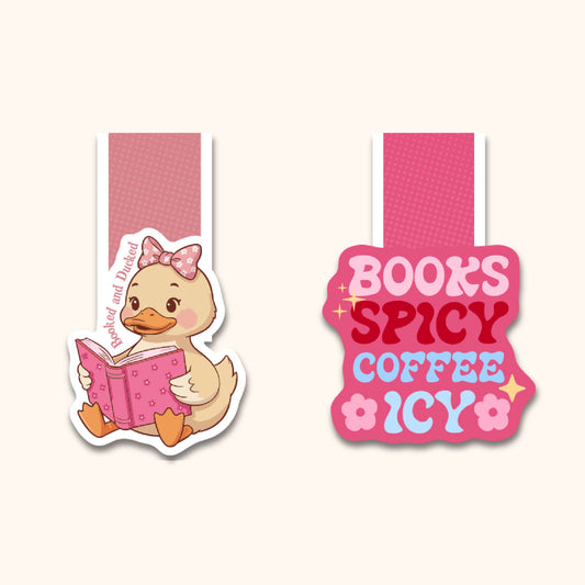 Booked & Icy Magnetic Bookmark - Set of 2