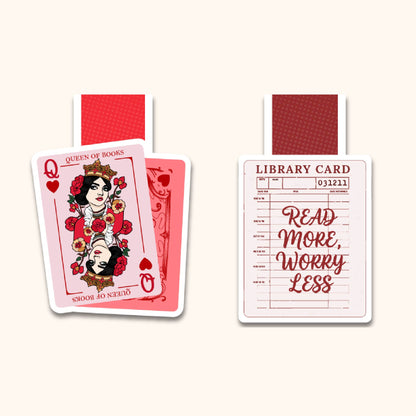 Queen of Books Magnetic Bookmark - Set of 2