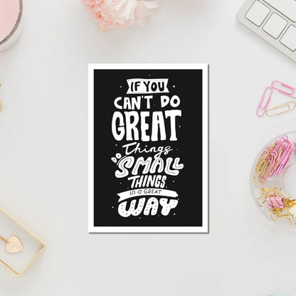 Do Great Thing In Small Way Fridge Magnet - Luxe Magics