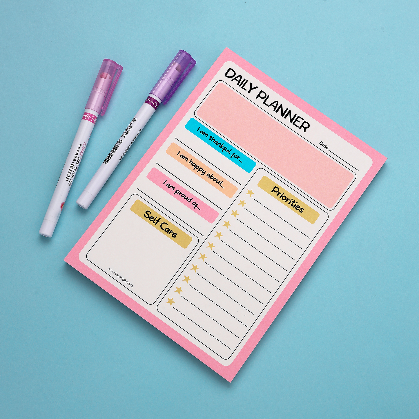 Gratitude & Priorities Daily Planner