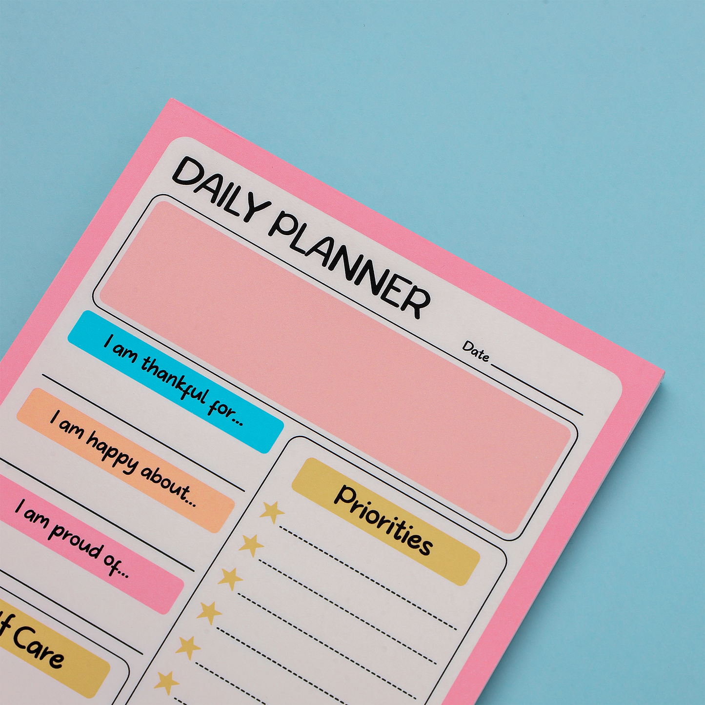 Gratitude & Priorities Daily Planner