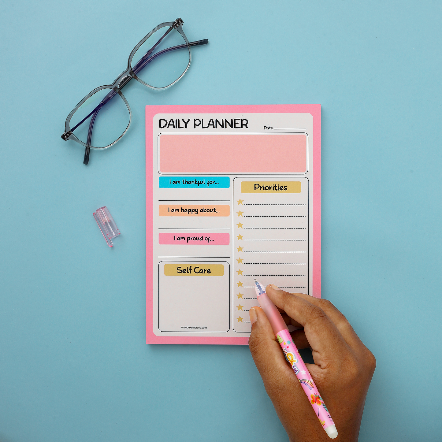 Gratitude & Priorities Daily Planner