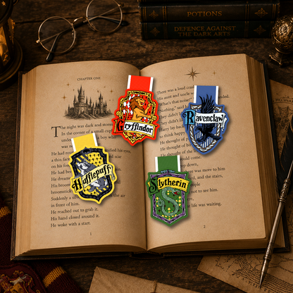 Hogwarts House Era Magnetic Bookmark Set - Set of 4