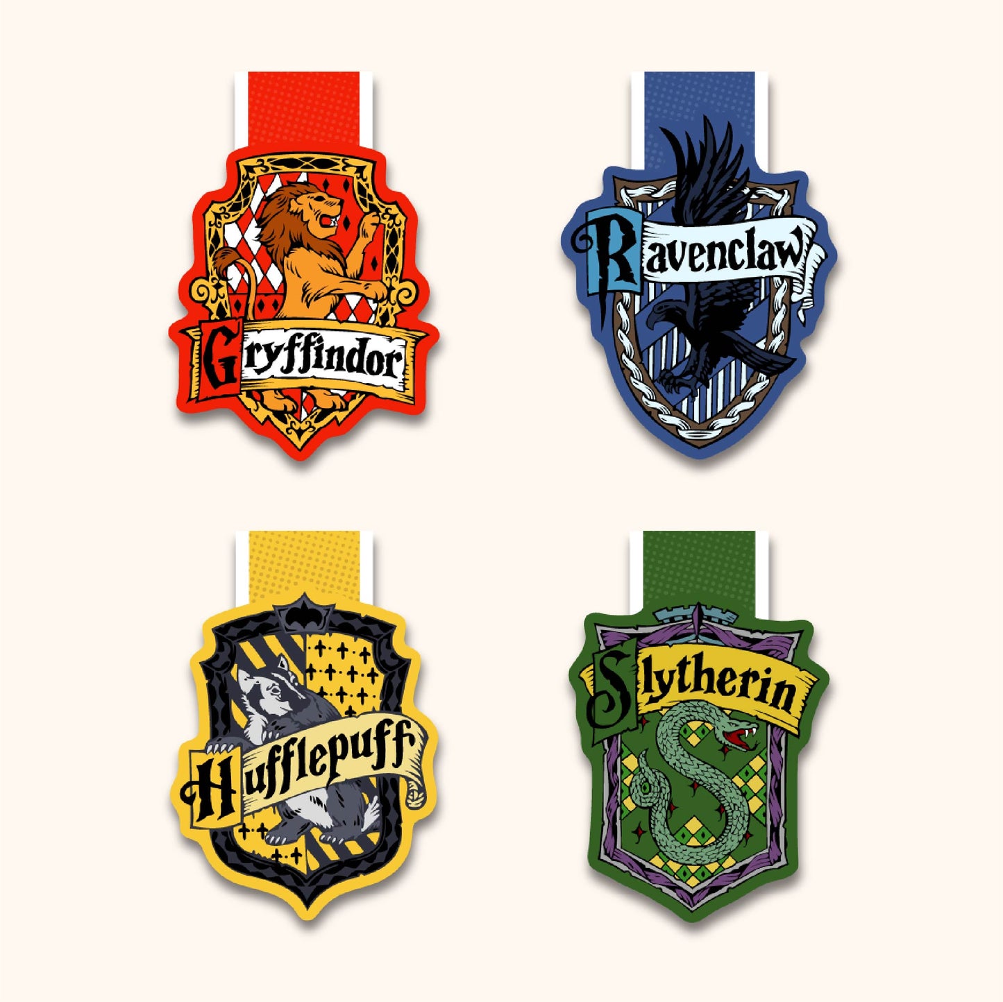 Hogwarts House Era Magnetic Bookmark Set - Set of 4
