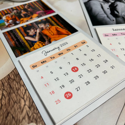 Photo Magnetic Strip Calendar
