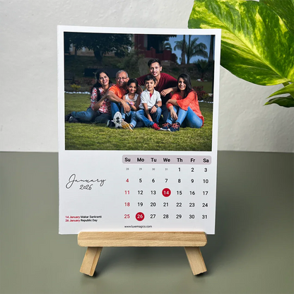 Personalised Easel Calendar Max