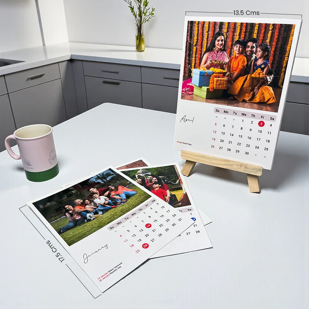 Personalised Easel Calendar Max