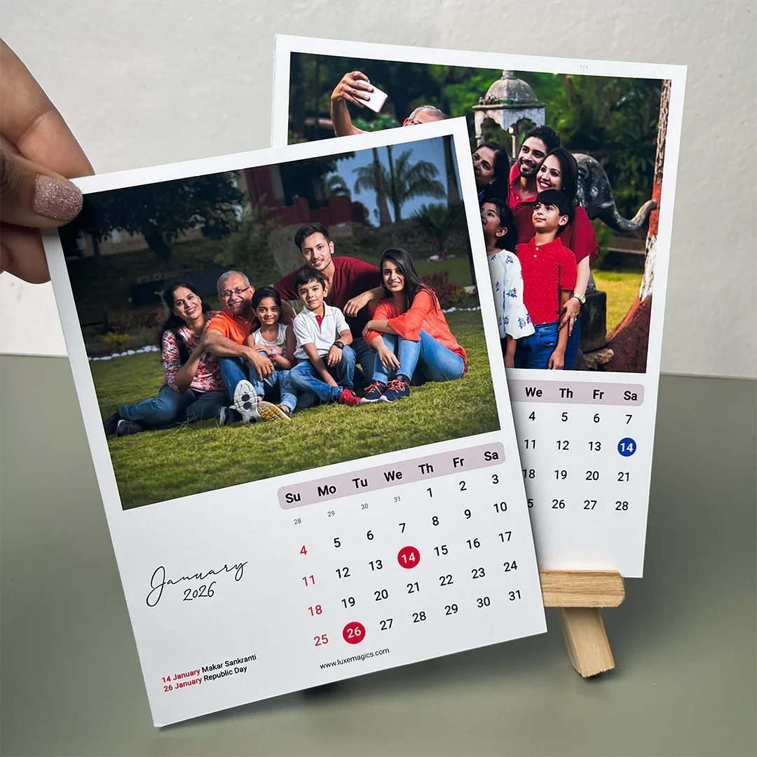 Personalised Easel Calendar Max