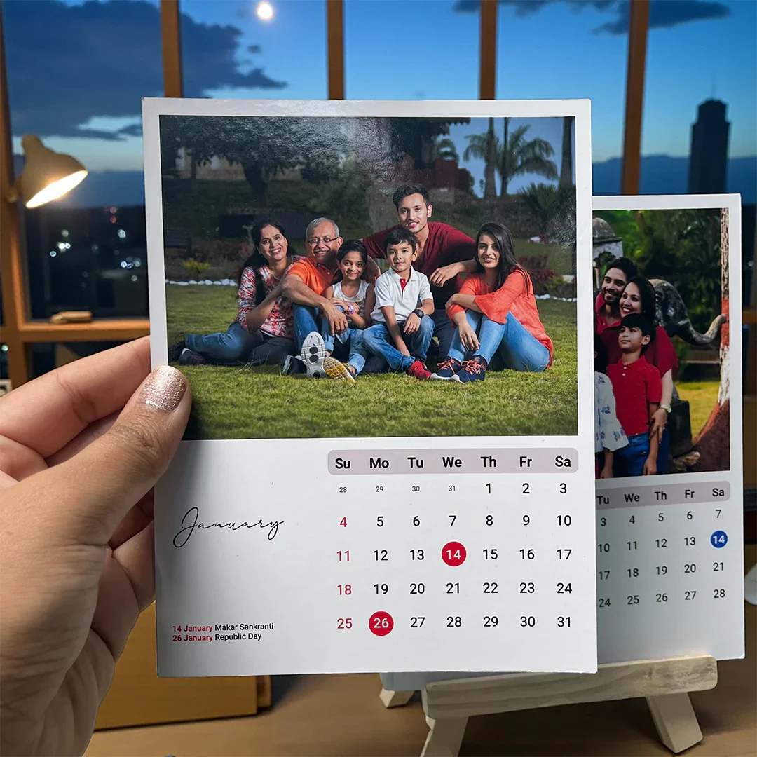Personalised Easel Calendar Max