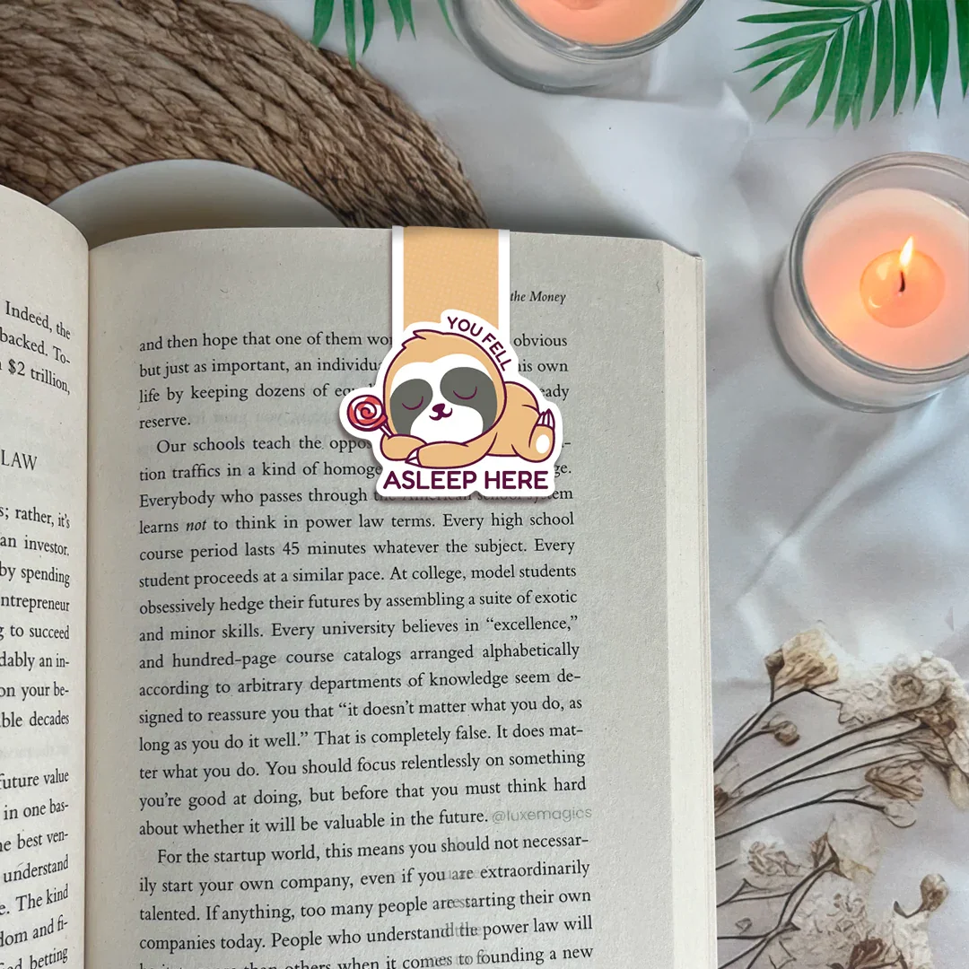 You Fell Asleep Here Magnetic Bookmark - Luxe Magics