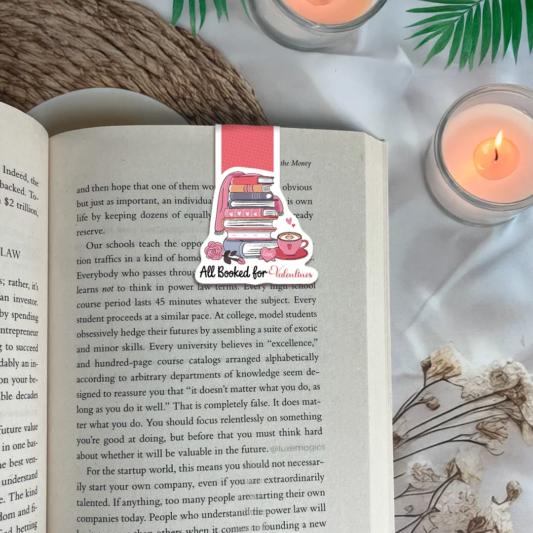 Booked Valentine Magnetic Bookmark - Luxe Magics