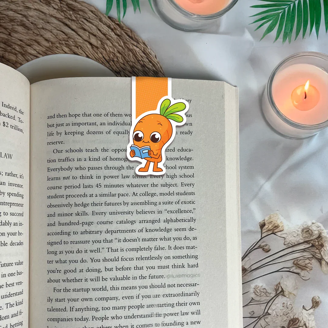 Curious Carrot Magnetic Bookmark - Luxe Magics