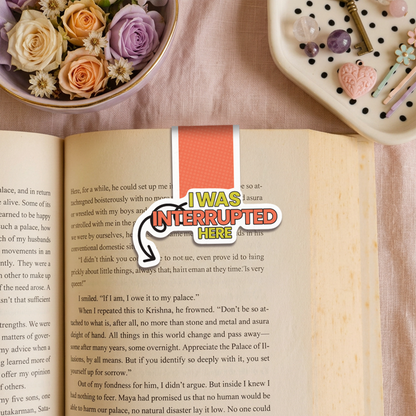 The Interrupted Reader Magnetic Bookmark - Set of 3