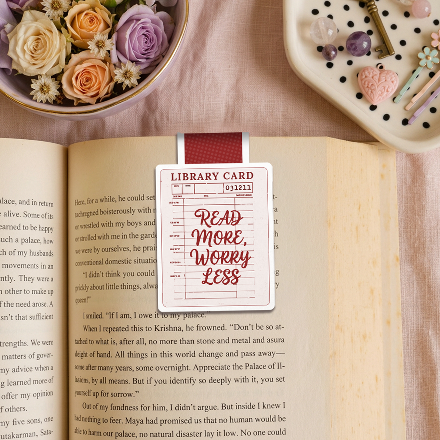 Queen of Books Magnetic Bookmark - Set of 2