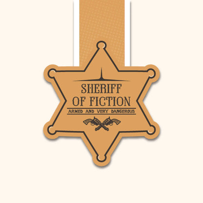 Sheriff Of Fiction Magnetic Bookmark