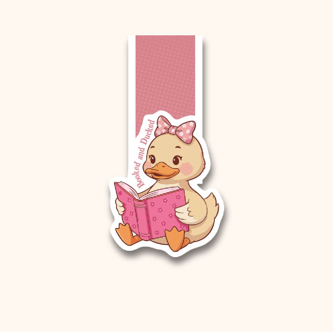Booked and Ducked Magnetic Bookmark