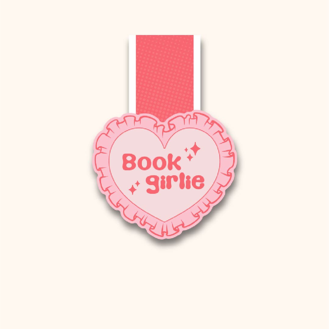 Book Girlie Magnetic Bookmark