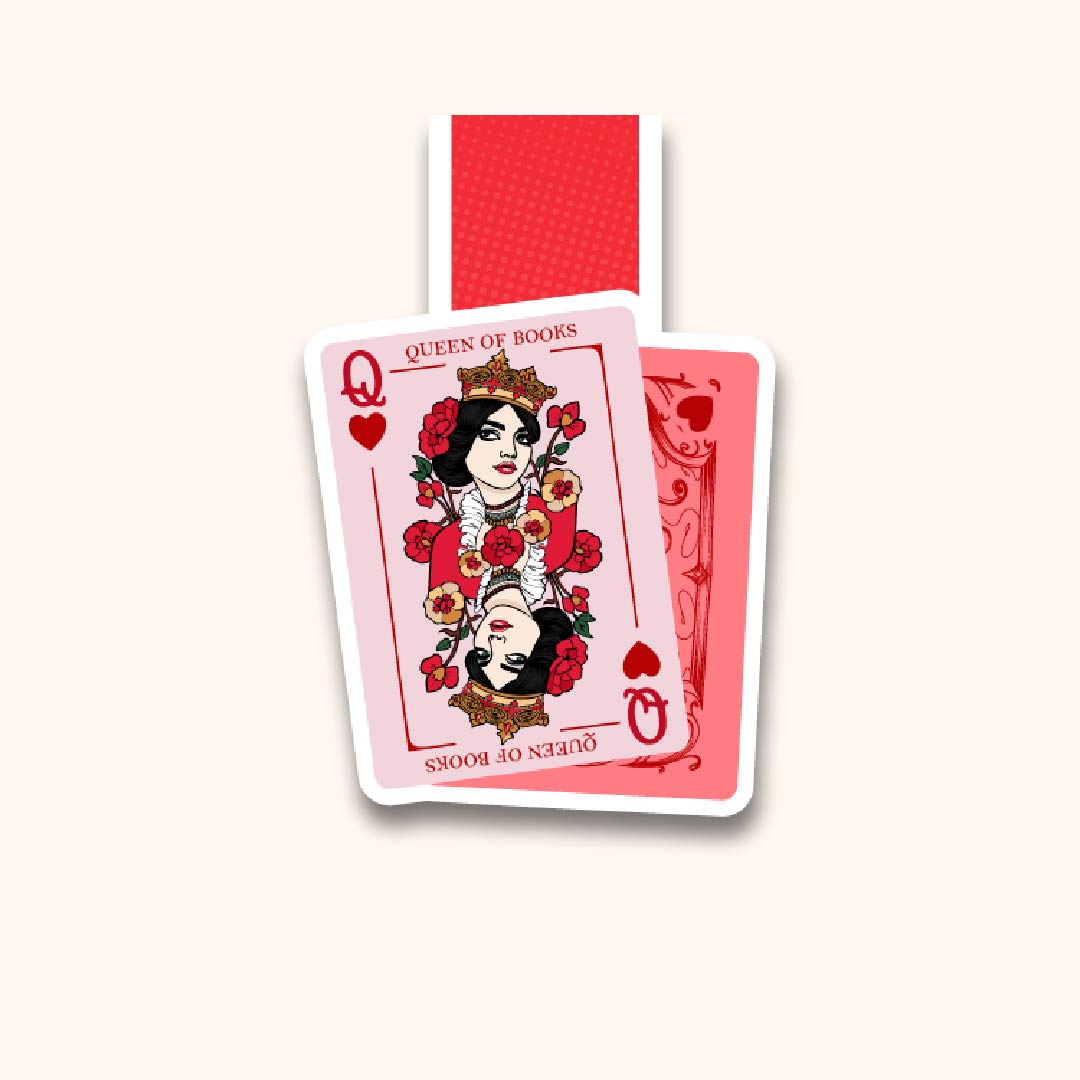 Queen of Books Magnetic Bookmark