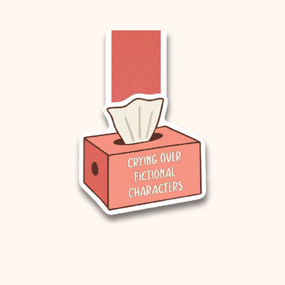 Crying Over Fictional Characters Magnetic Bookmark
