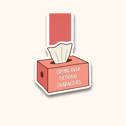 Crying Over Fictional Characters Magnetic Bookmark