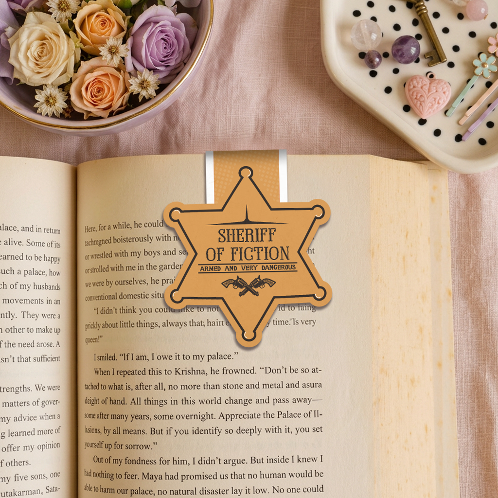 True Crime & Sheriff of Fiction Magnetic Bookmark - Set of 2