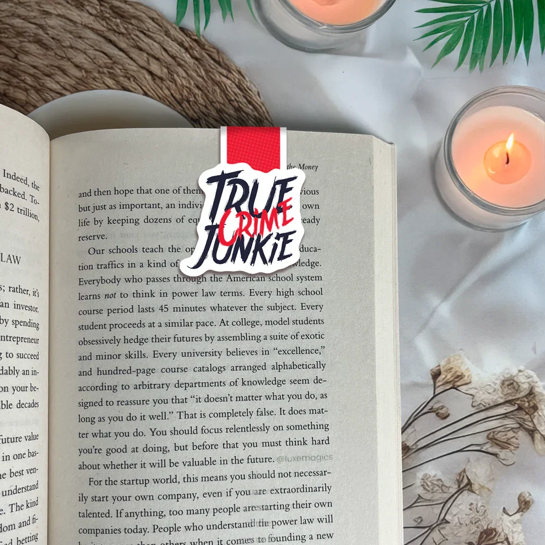 True Crime Junkie Magnetic Bookmark