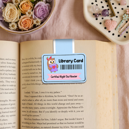 Library Card Magnetic Bookmark