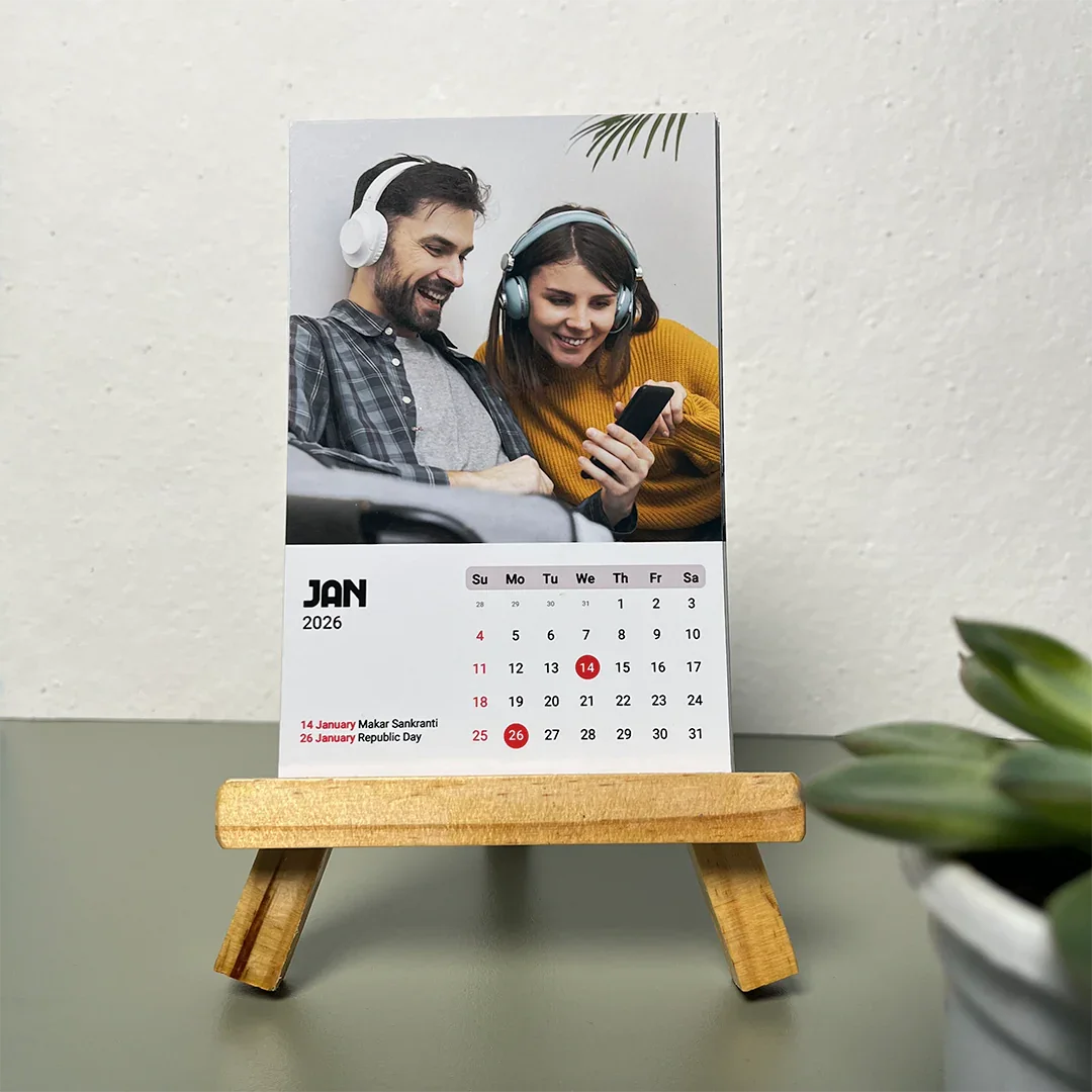 Personalised Easel Calendar Mini