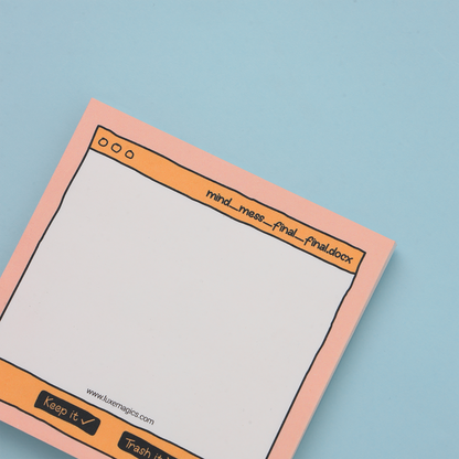 Mind Mess Final Final Memo Pad