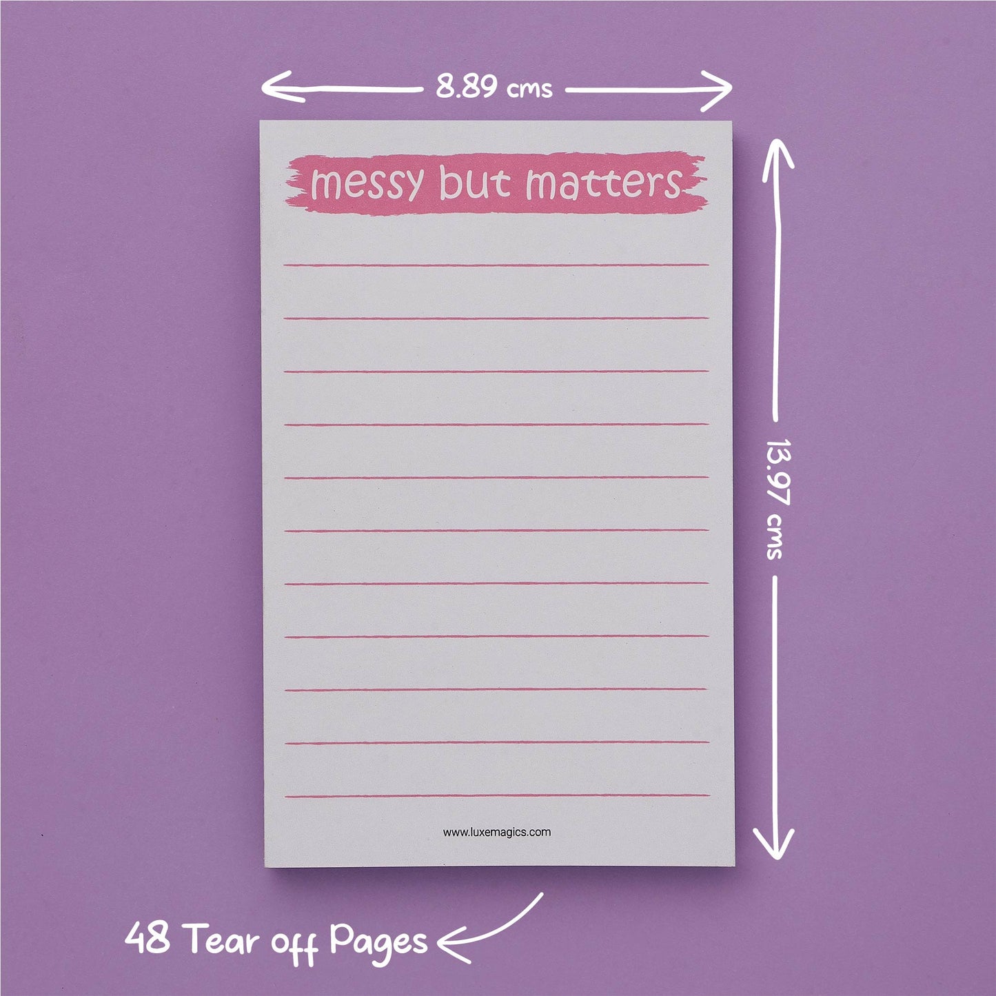 Messy But Matters Notepad