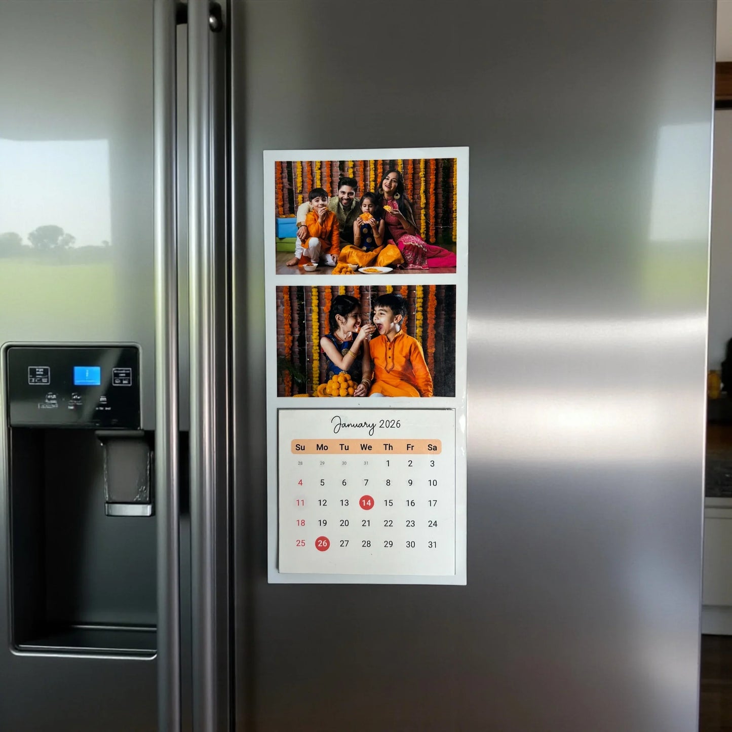 Photo Magnetic Strip Calendar