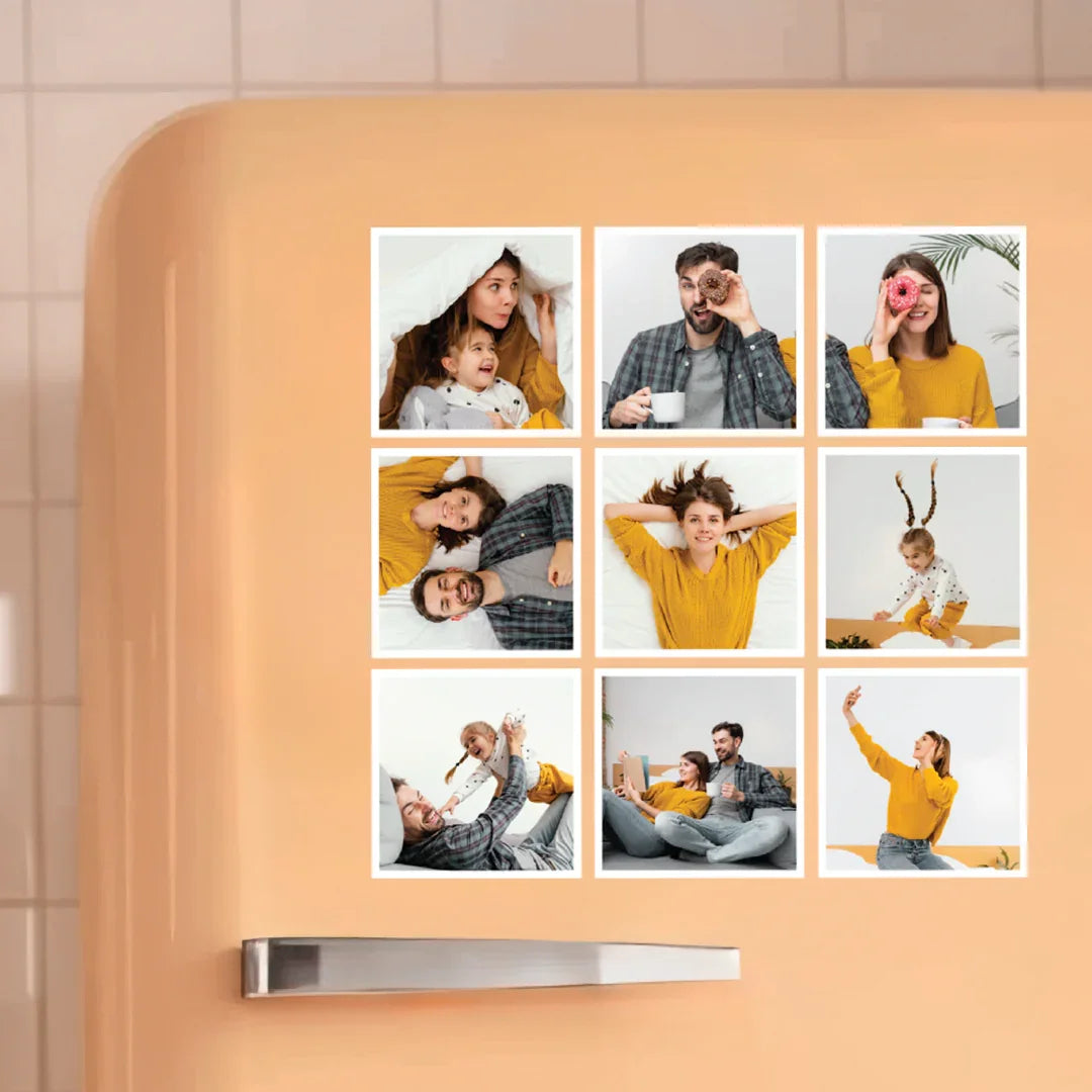 Custom Square Fridge Magnet - Luxe Magics