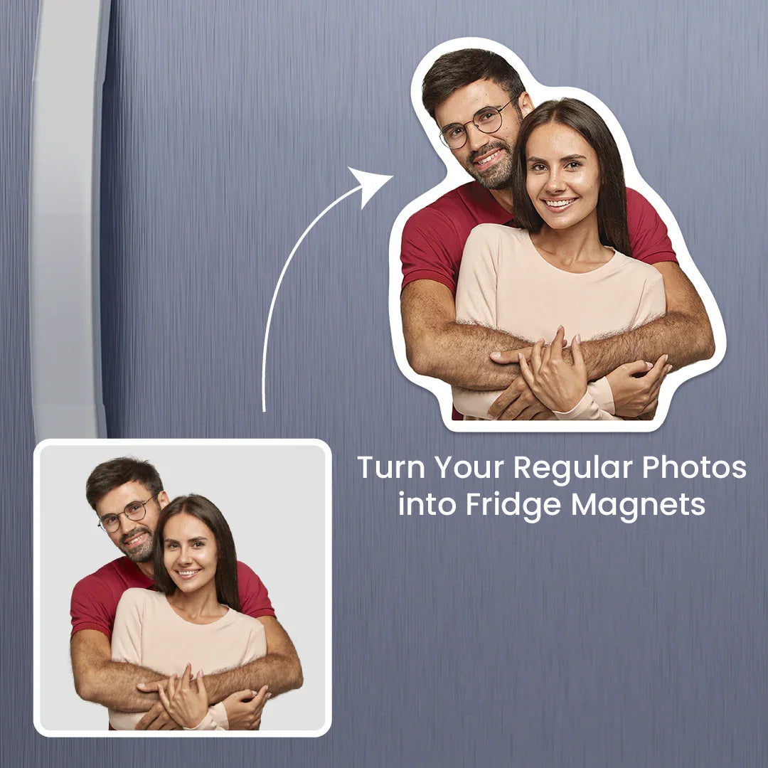 Custom Shape Photo Fridge Magnet - Luxe Magics