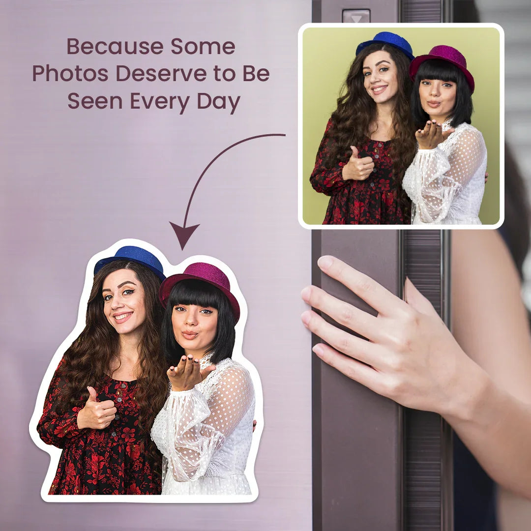 Custom Shape Photo Fridge Magnet - Luxe Magics