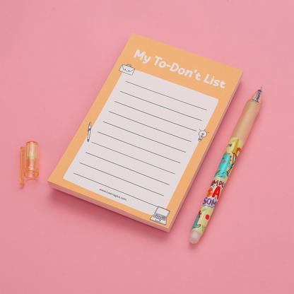 My To-Don't List Notepad