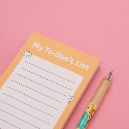 My To-Don't List Notepad