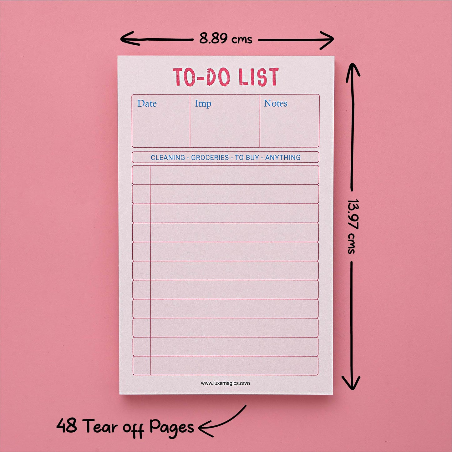 To-Do List Structured Notepad