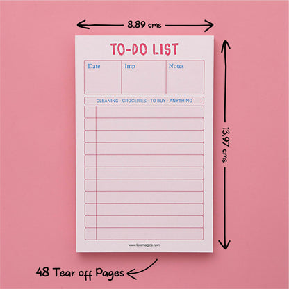To-Do List Structured Notepad