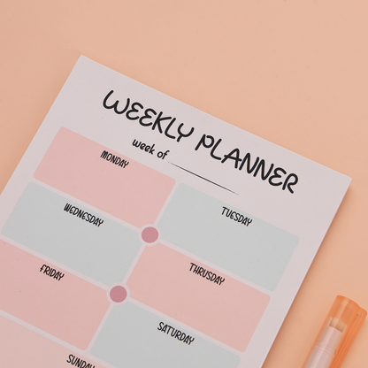 Weekly Planner Notepad
